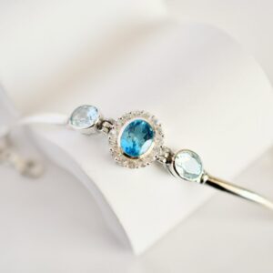 Swiss Blue Topaz Bracelet