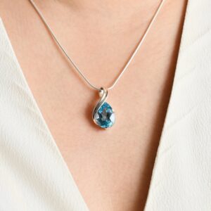 Blue Topaz Pendant